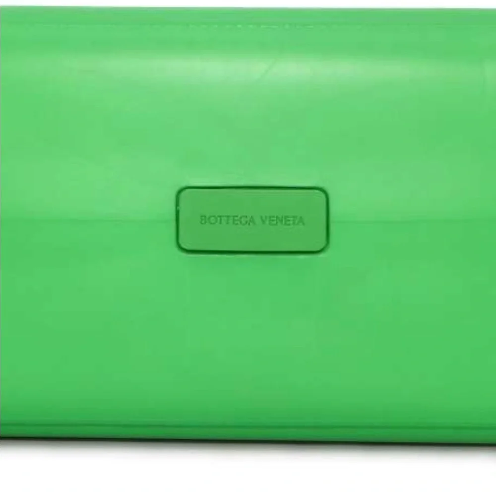 💚 Bottega Veneta Large Arco Rubber Tote Bag – Parrot Green 💚